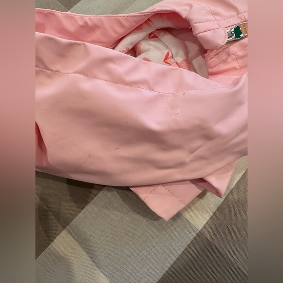 Target Cat & Jack 12M Pink Bunny Raincoat Pockets Jersey Cotton Lined Hooded - Picture 11 of 12